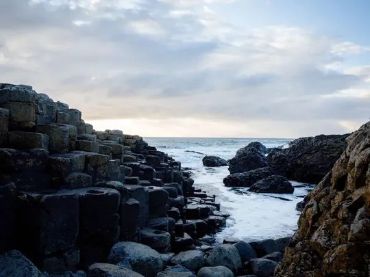 The basalt columns of the Giant's Causeway in Northern Ireland